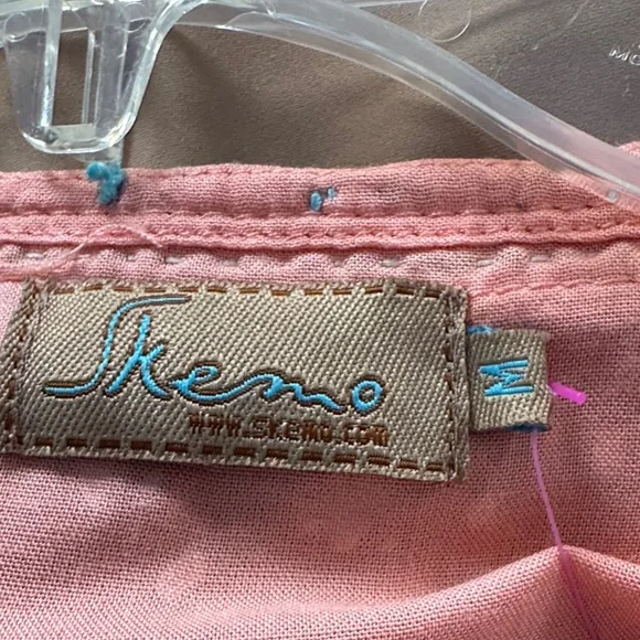 Skemo Coral Tunic with Colorful Embellishments and Tassels - Picture 7 of 8